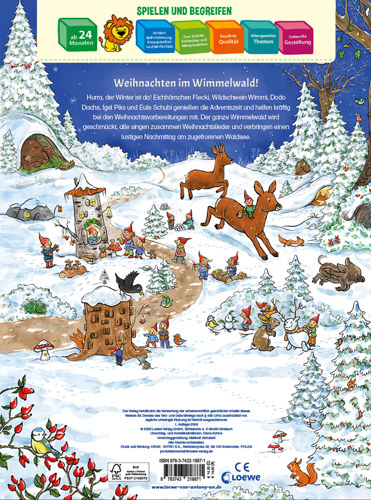Willkommen im Wimmelwald - Frohe Weihnachten! 9783743218871_01