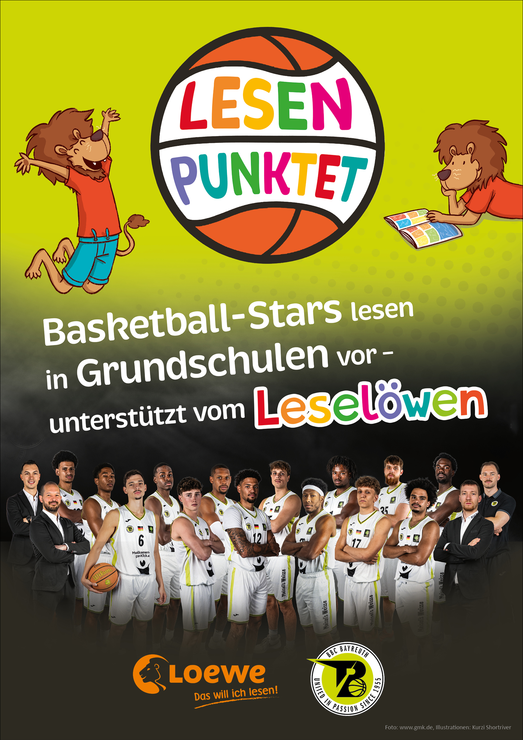 Plakat Vorleseaktion Lesen Punktet