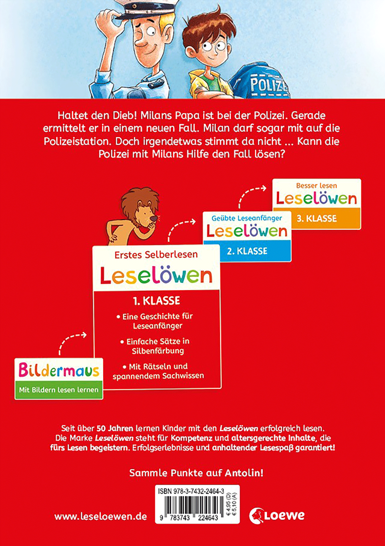 Leselöwen 1. Klasse - Ein spannender Fall für die Polizei 9783743224643_01