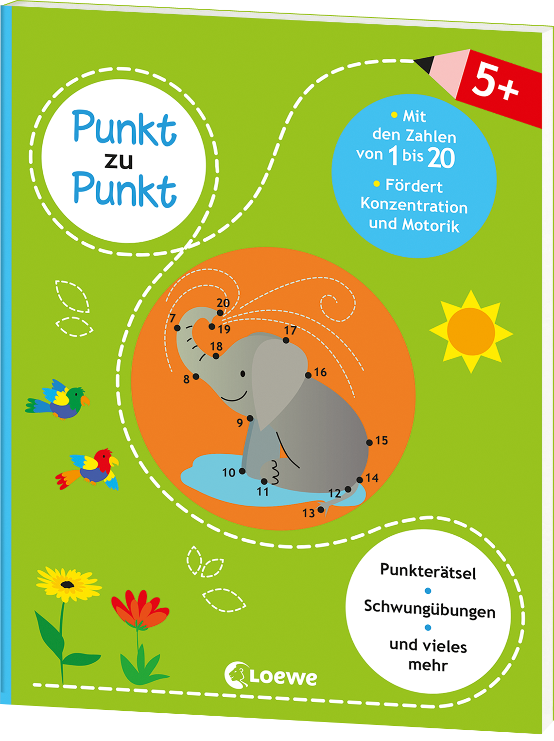 Punkt zu Punkt - Mit den Zahlen von 1 bis 20 (grün) 9783743206915