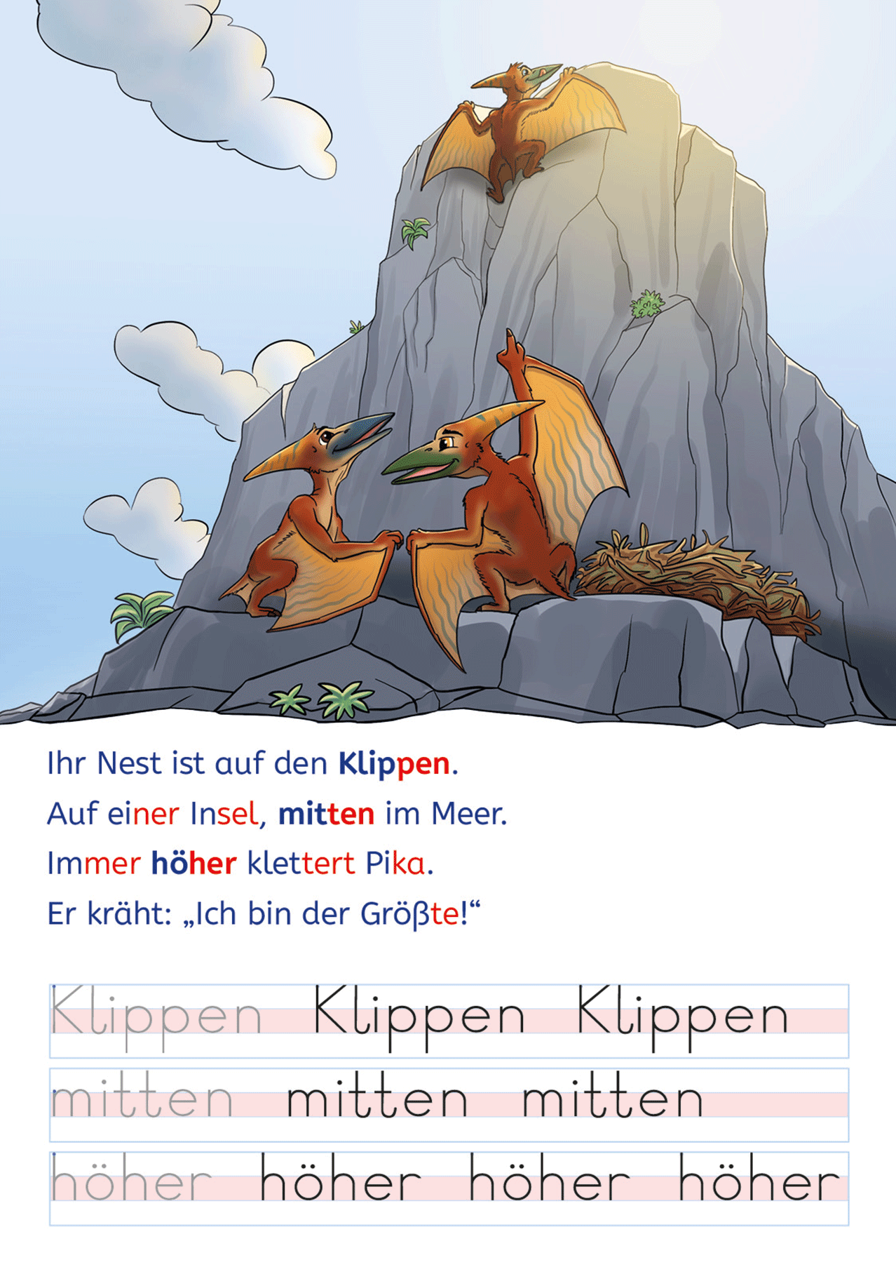 Leselöwen - Lesen und schreiben lernen mit Spurrillen - Abenteuer im Land der Dinos 9783743223448_12