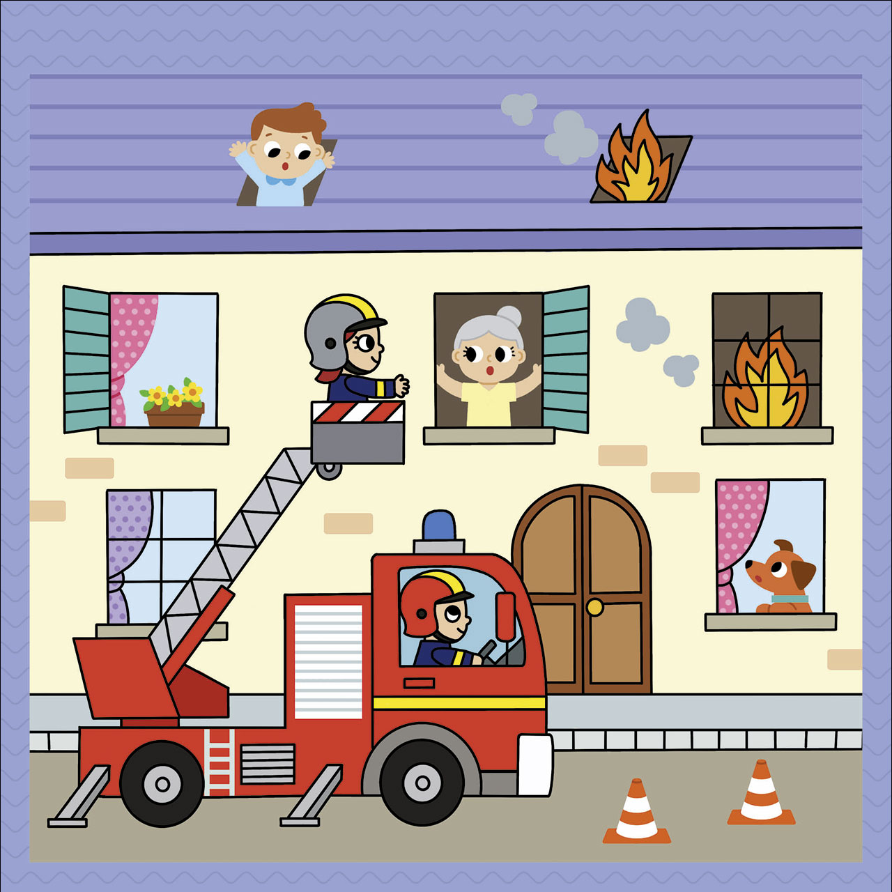 Das magische Wassermalbuch - Bei der Feuerwehr 9783743219403_06