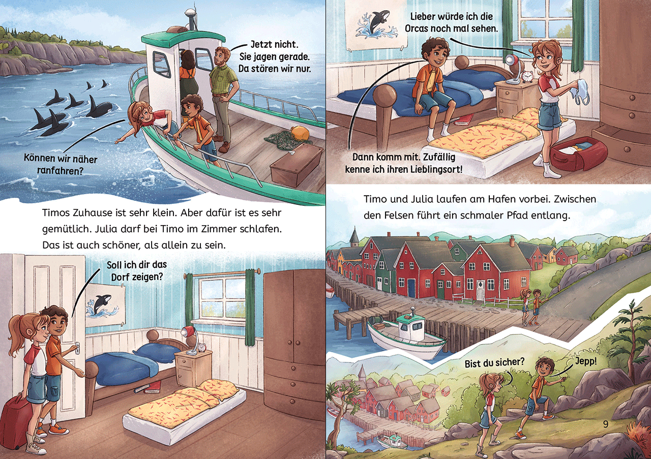 Leselöwen 3. Klasse - Orcas in Gefahr 9783743220270_11