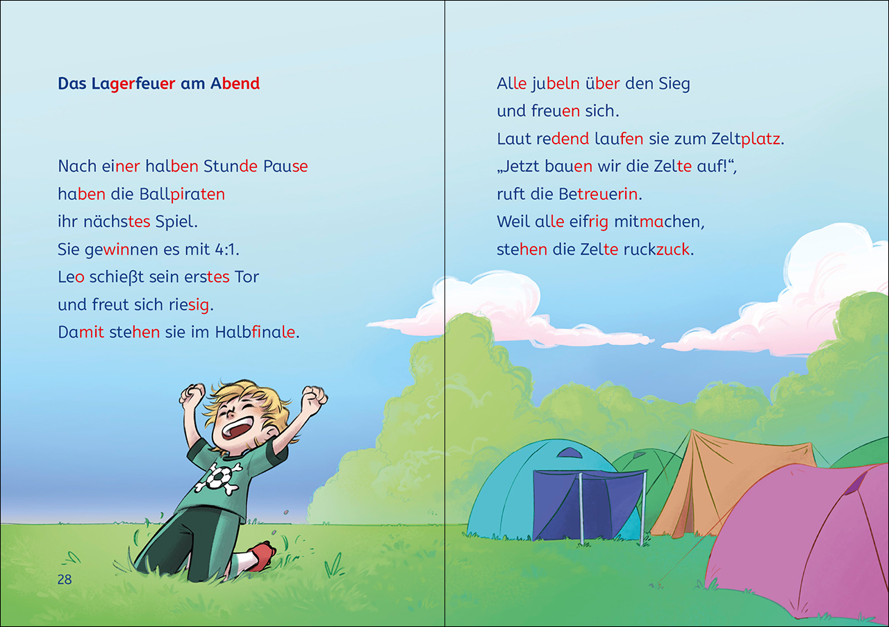 Leselöwen 2. Klasse - Abenteuer im Fußballcamp 9783743214149_1