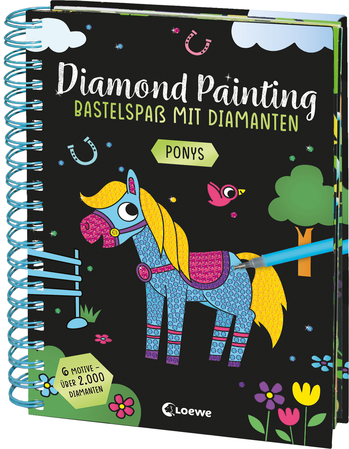 Diamond Painting - Bastelspaß mit Diamanten - Ponys 9783743218079