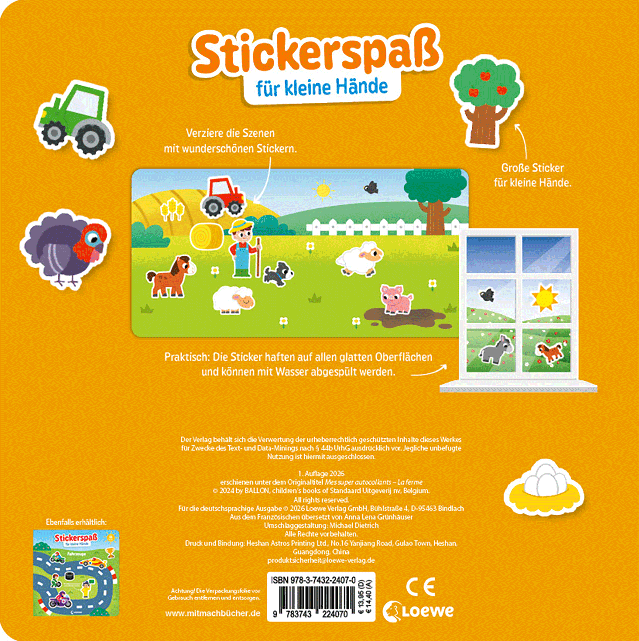 Stickerspaß für kleine Hände - Bauernhof 9783743224070_01
