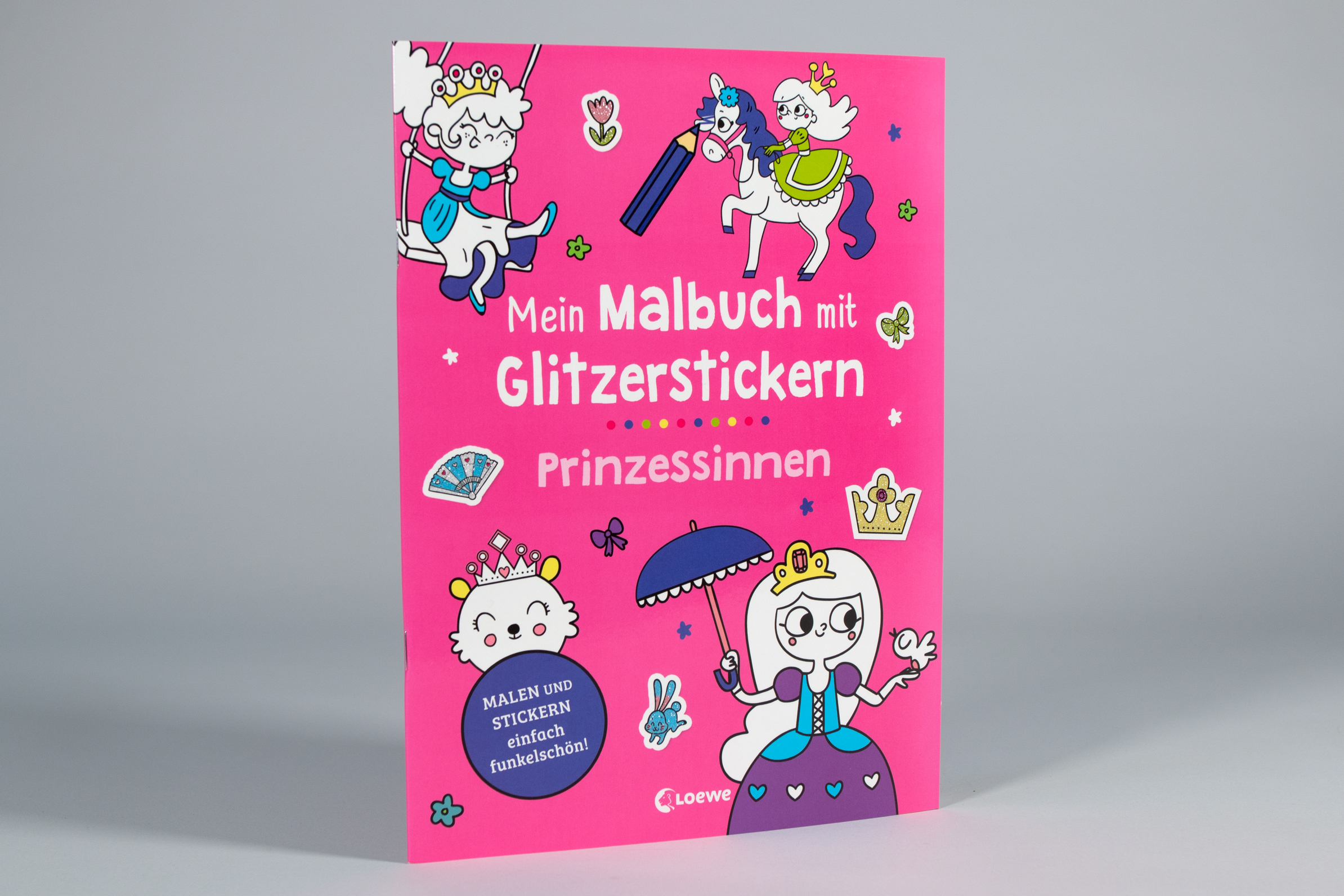 Mein Malbuch mit Glitzerstickern - Prinzessinnen 9783743216105_1