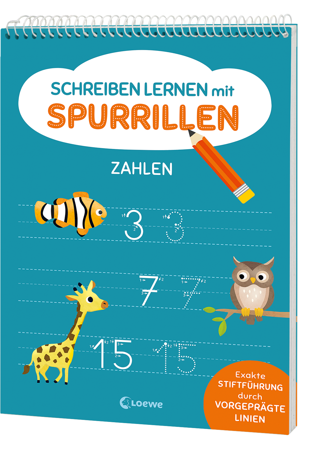 Schreiben lernen mit Spurrillen - Zahlen 9783743215153
