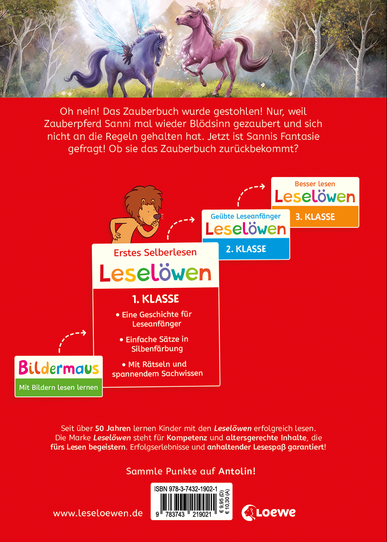 Leselöwen 1. Klasse - Die Magie der Zauberpferde 9783743219021_01