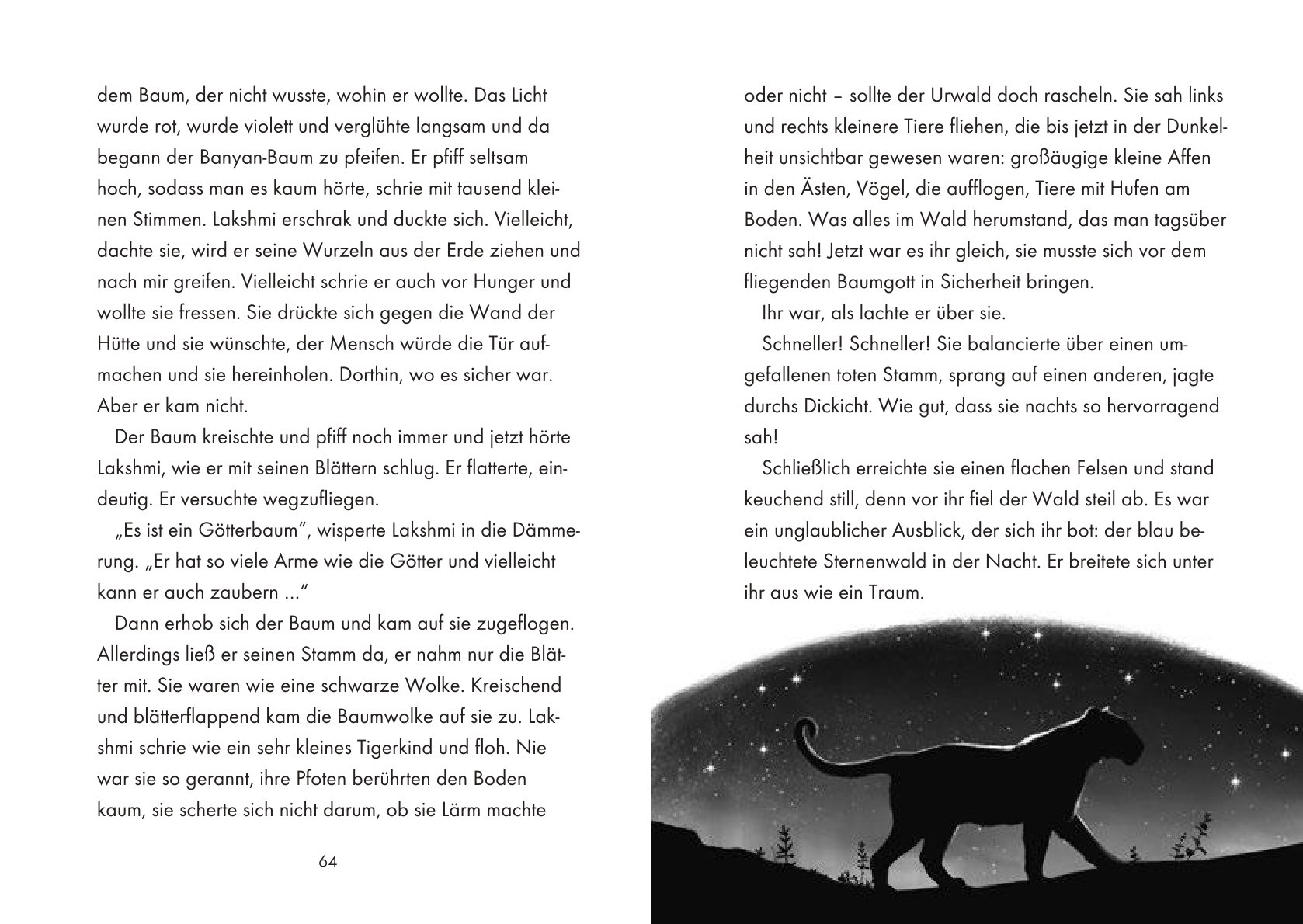 Innenseite des Buchs Die schwarze Tigerin von Peer Martin
