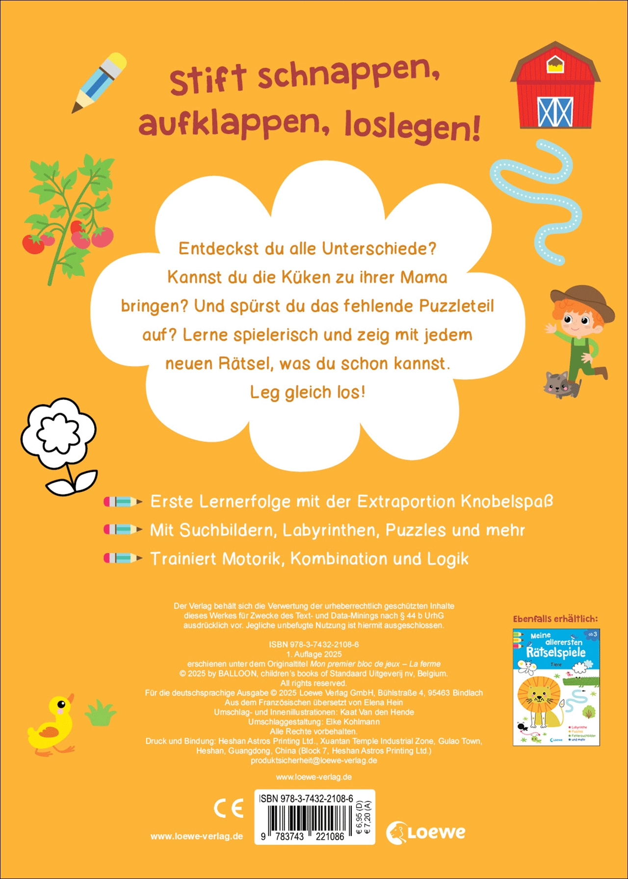 Meine allerersten Rätselspiele - Bauernhof 9783743221086_01