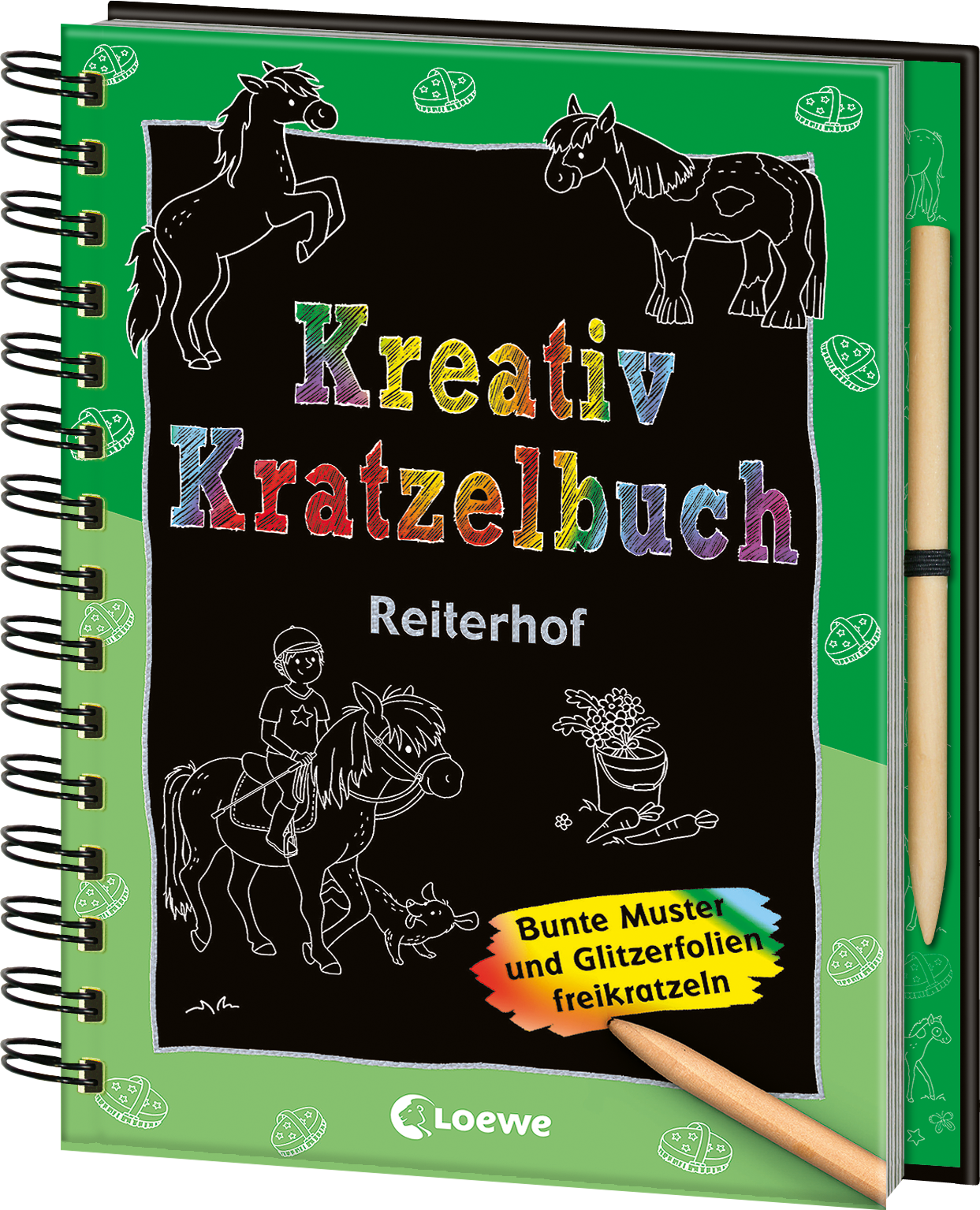 Kreativ-Kratzelbuch: Reiterhof 9783743208483