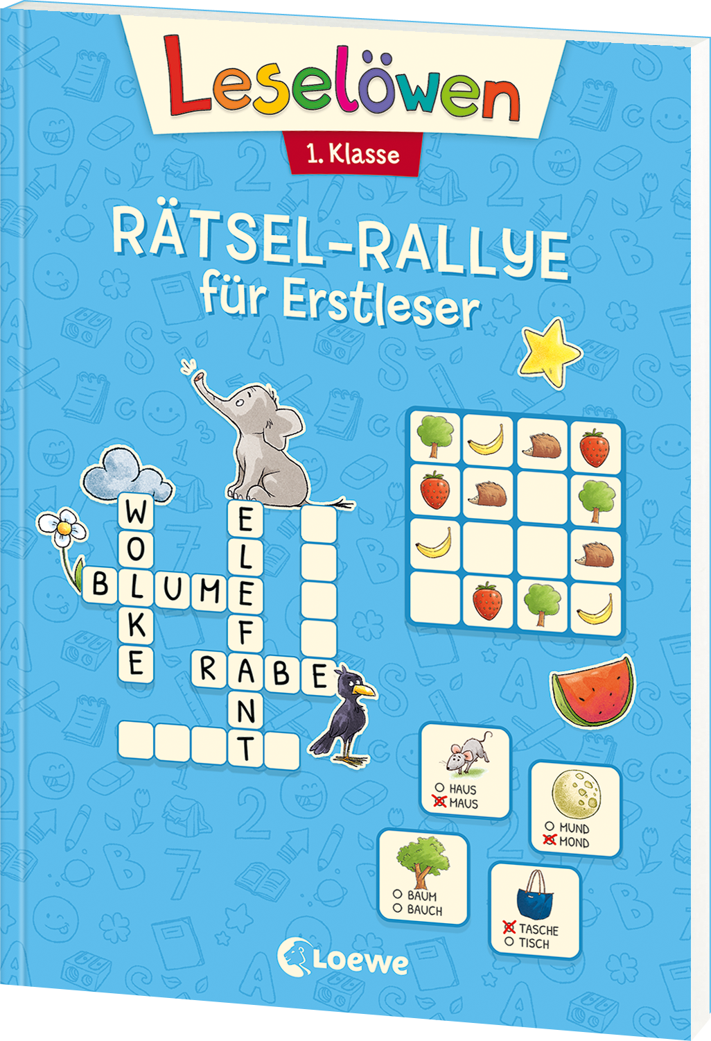 Leselöwen Rätsel-Rallye für Erstleser - 1. Klasse (Hellblau) 9783743211858