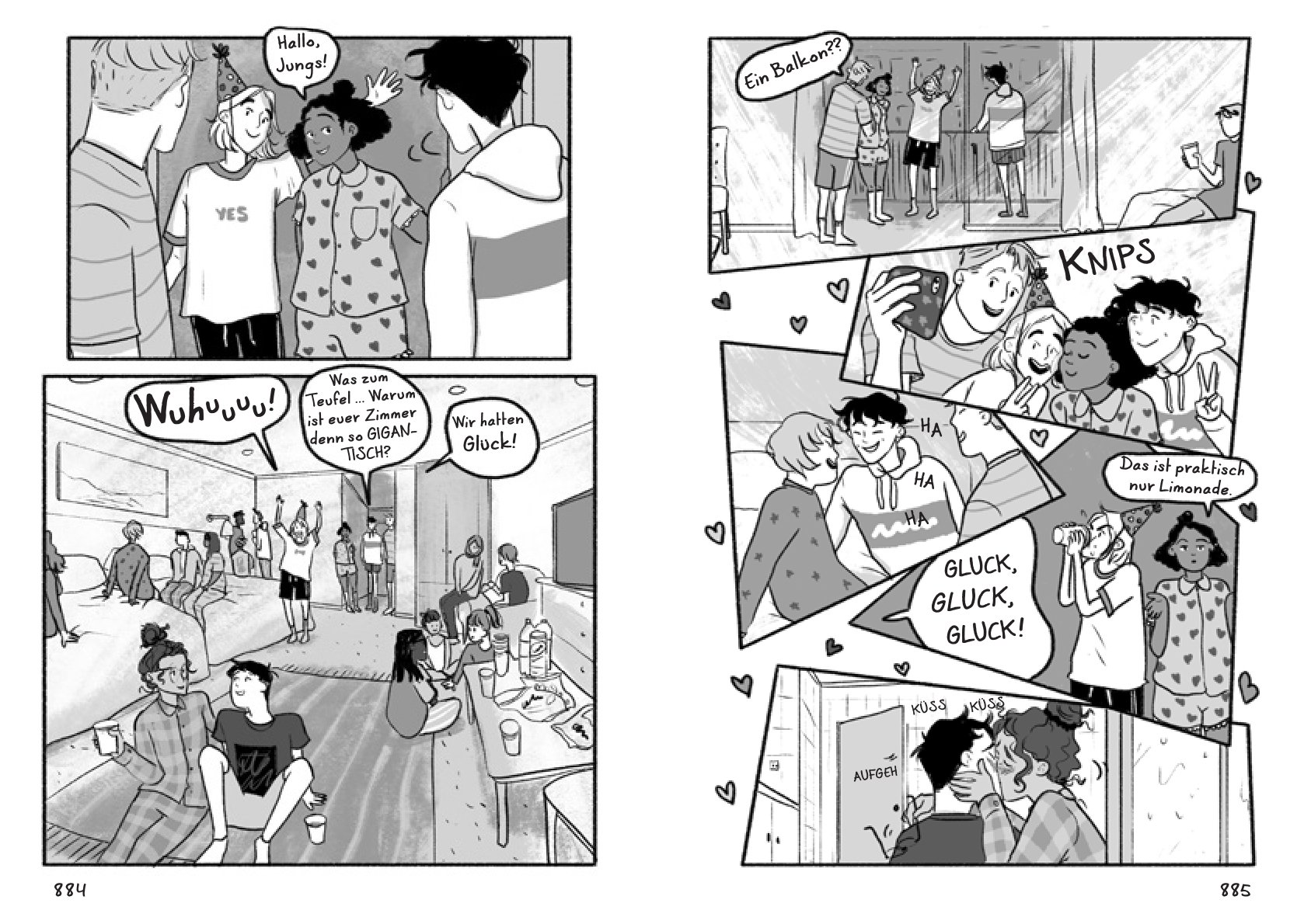 Innenseite der Graphic Novel Heartstopper Band 3 von Alice Oseman
