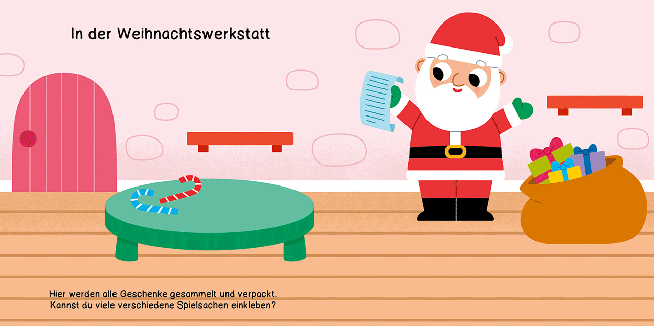 Stickerspaß für kleine Hände - Weihnachten