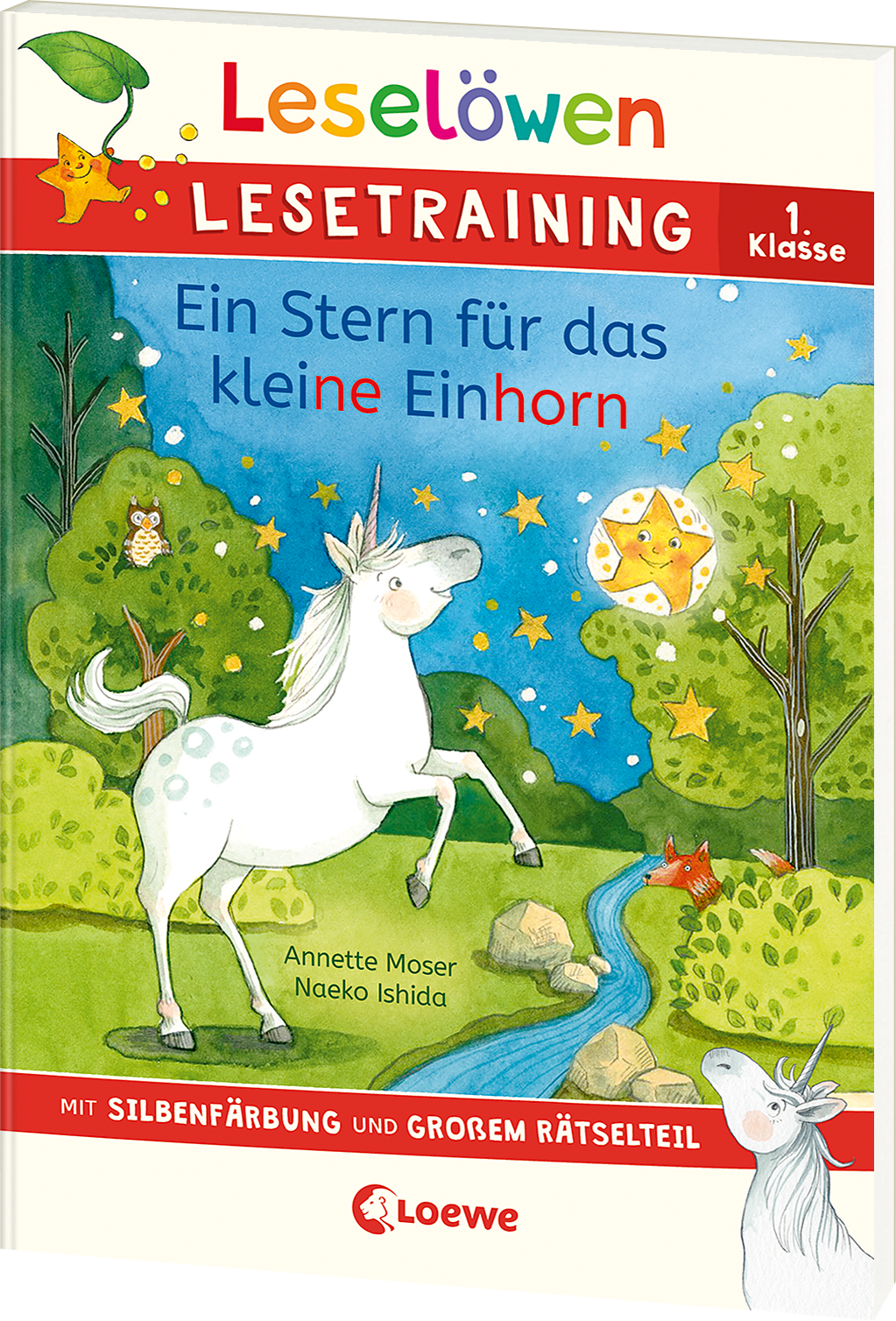 Leselöwen Lesetraining 1. Klasse - Ein Stern für das kleine Einhorn