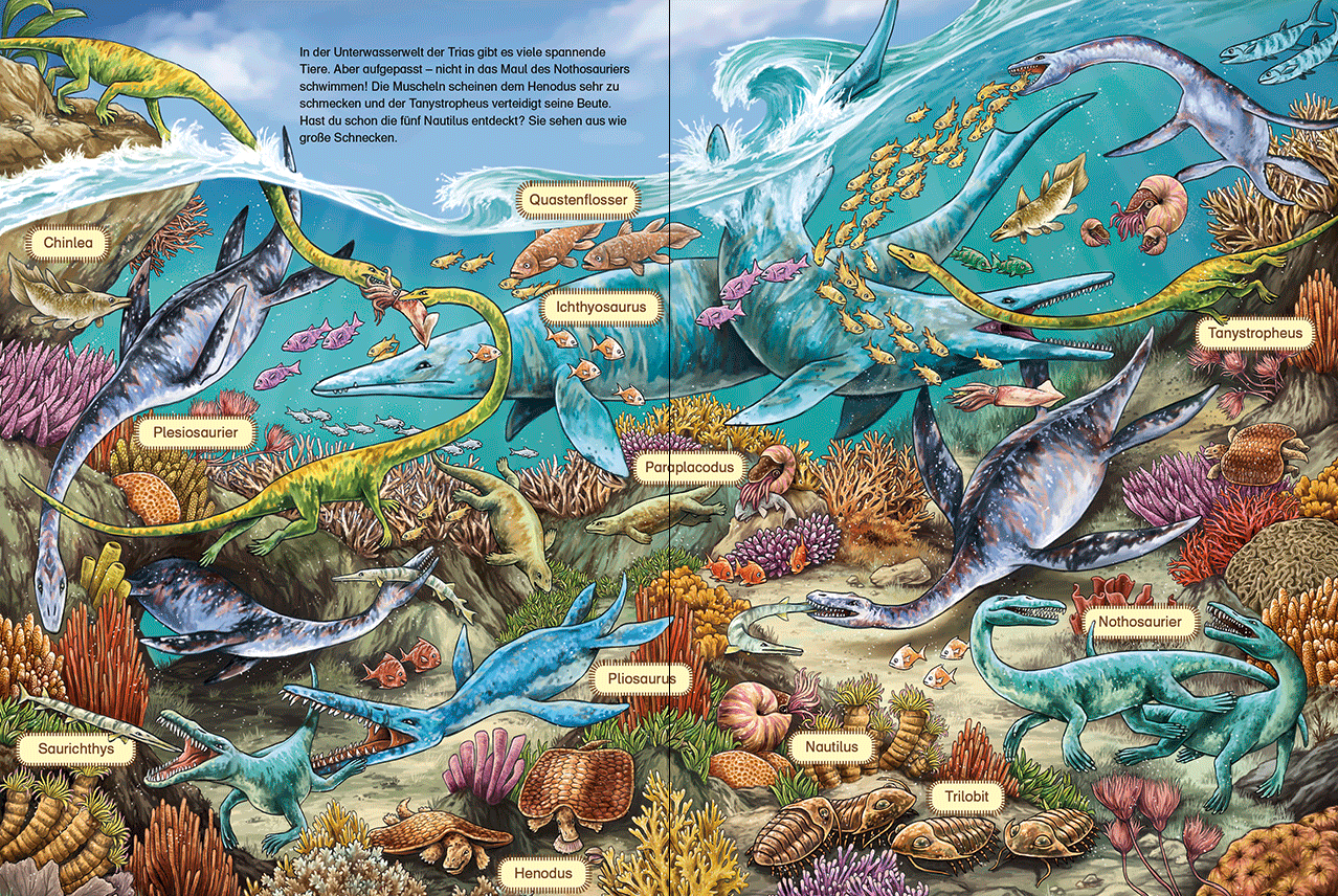 Das große Wimmelbuch der Dinosaurier 9783743220430_05