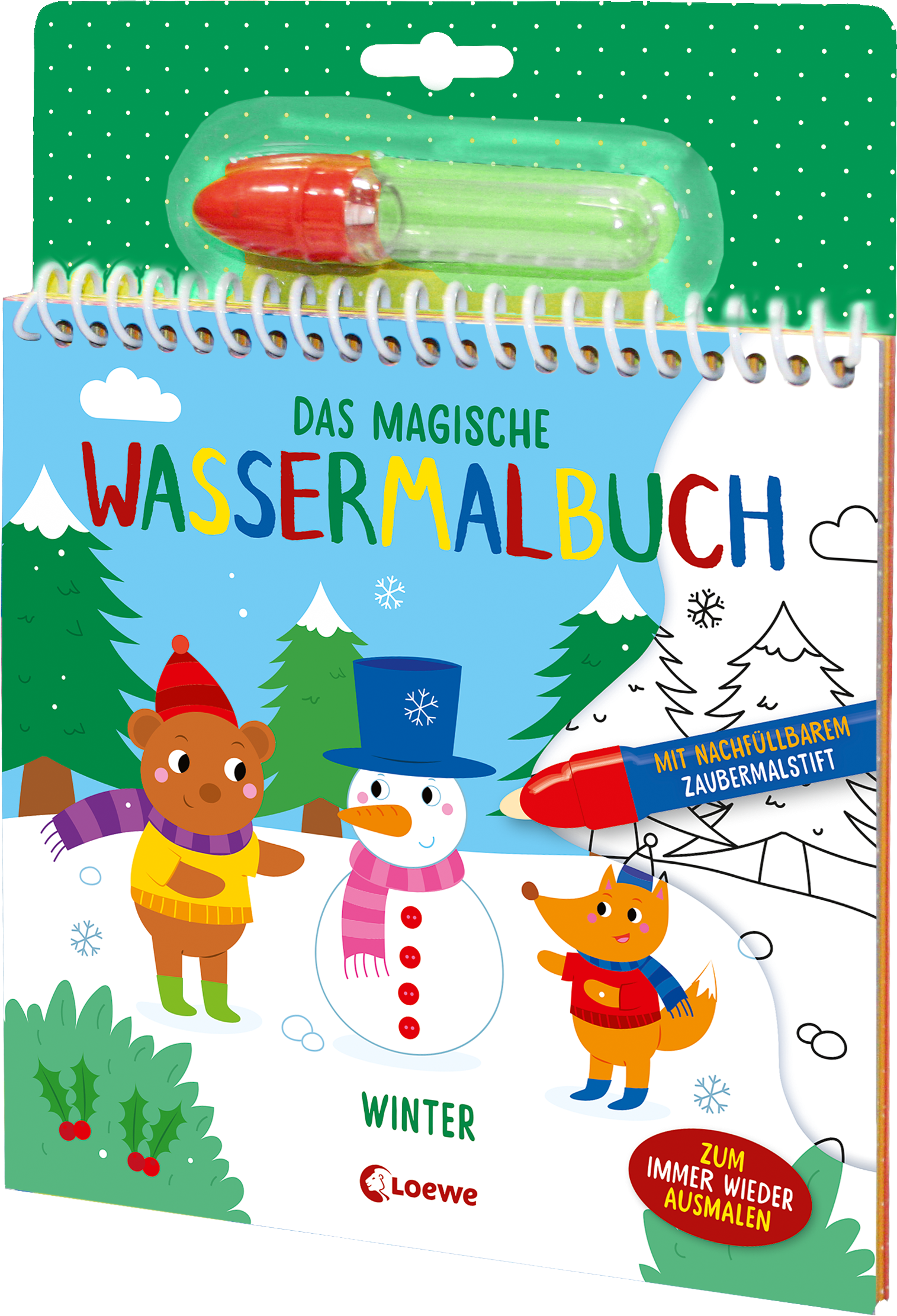 Das magische Wassermalbuch - Winter 9783743222120