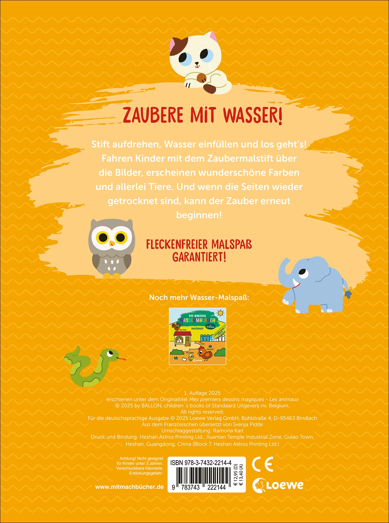 Das magische Wassermalbuch - Tiere 9783743222144_01