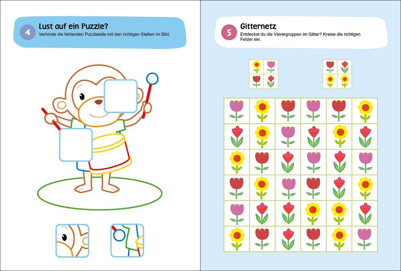 100 Gute-Laune-Rätsel - Erste Malspiele für den Kindergarten 9783743212701_2