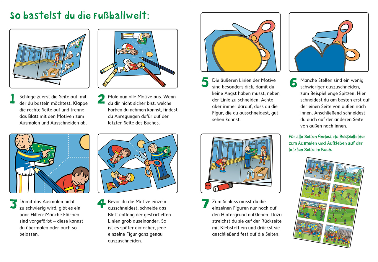 Wir basteln! - Malen, Ausschneiden, Kleben - Fußball  9783743210448_1