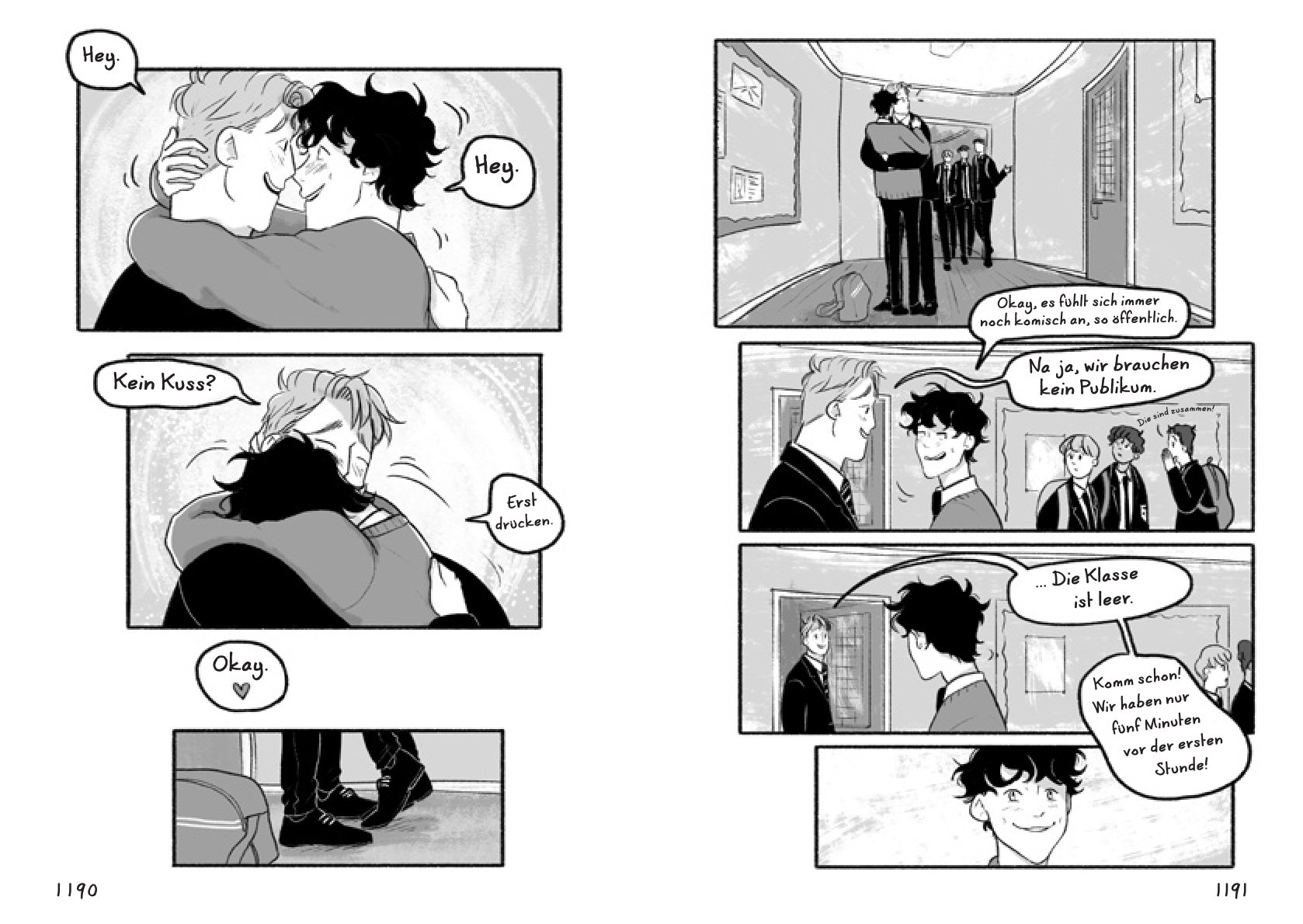 Innenseite der Graphic Novel Heartstopper Band 4 von Alice Oseman