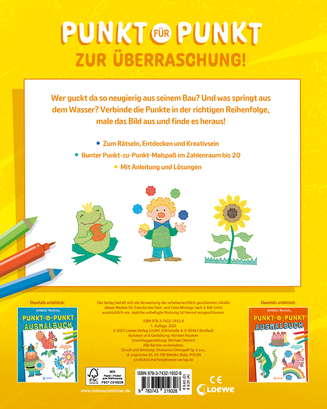 Punkt-zu-Punkt-Ausmalbuch (gelb) 9783743219328_01
