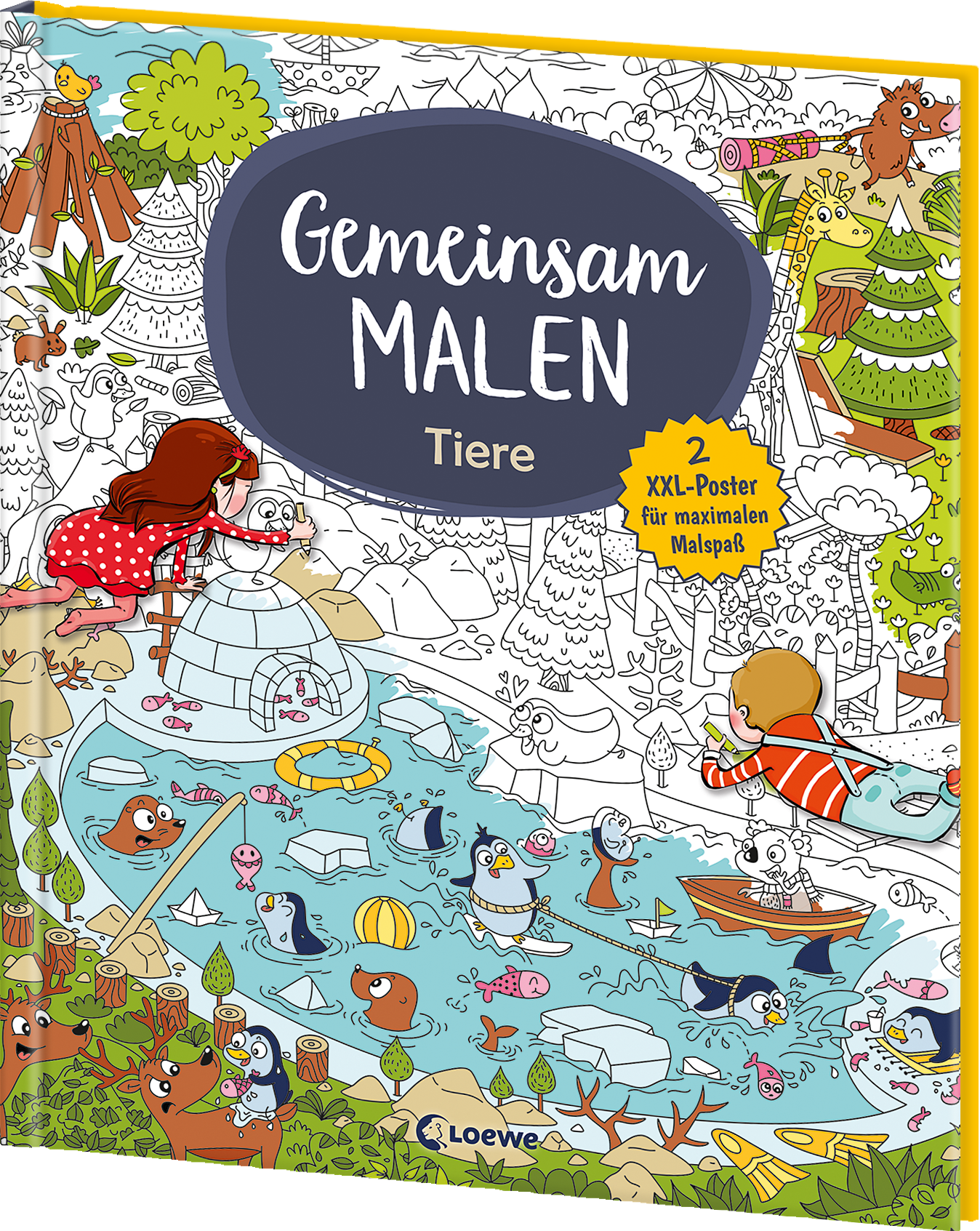 Gemeinsam malen - Tiere 9783743217423