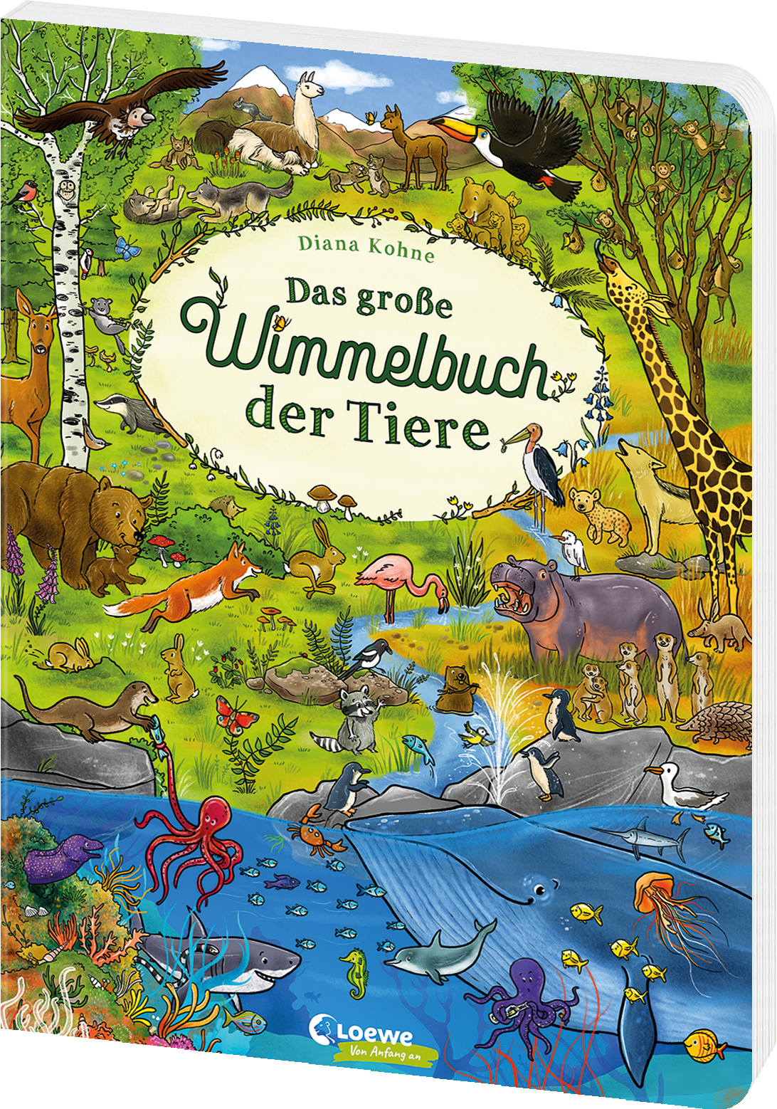 Das große Wimmelbuch der Tiere 9783743210523