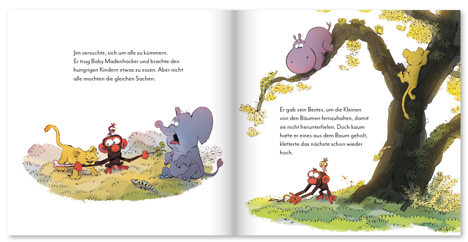 Muttertag; Innenseite Bleib entspannt Mama Jim; Linkziel: Titeldetailseite  "Bleib entspannt, Mama Jim"