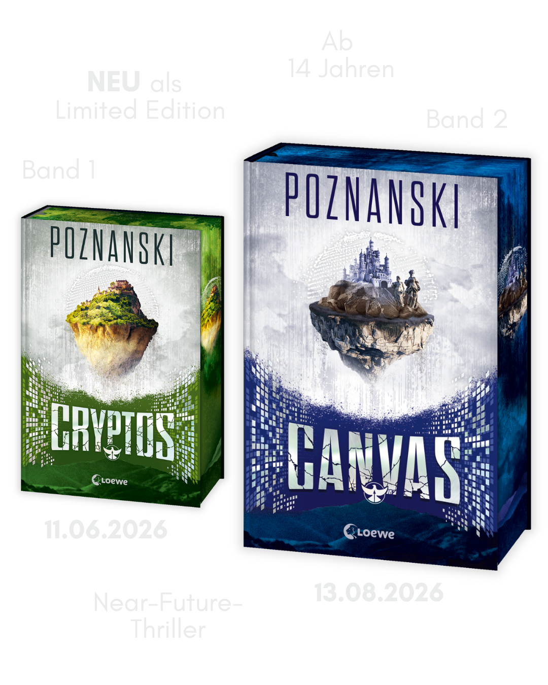 Cryptos, Canvas; Cover Reveal Cryptos und Canvas; mit Tropes; Linkziel: Titeldetailseite Canvas