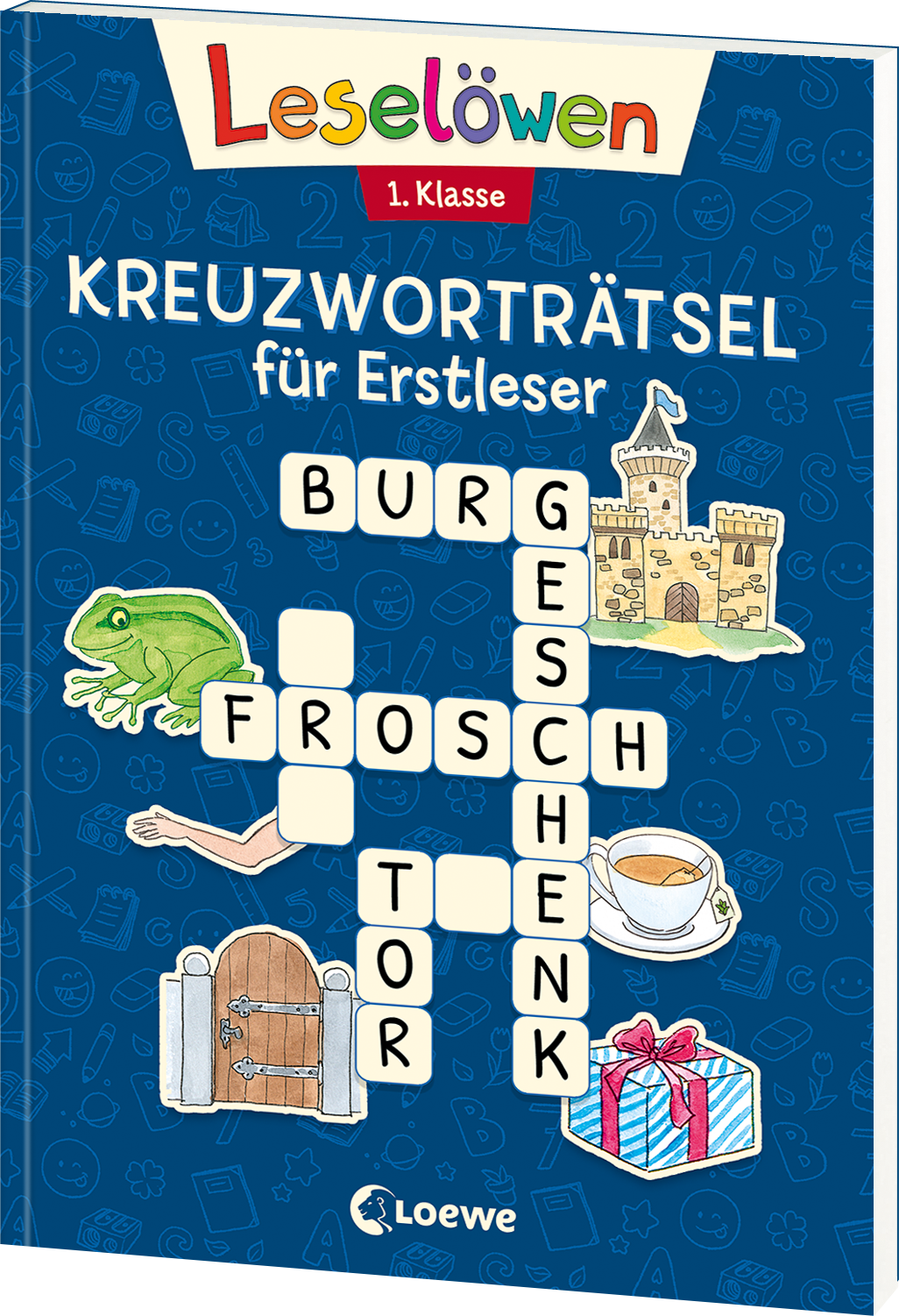 Leselöwen Kreuzworträtsel für Erstleser - 1. Klasse (Marineblau) 9783743213944