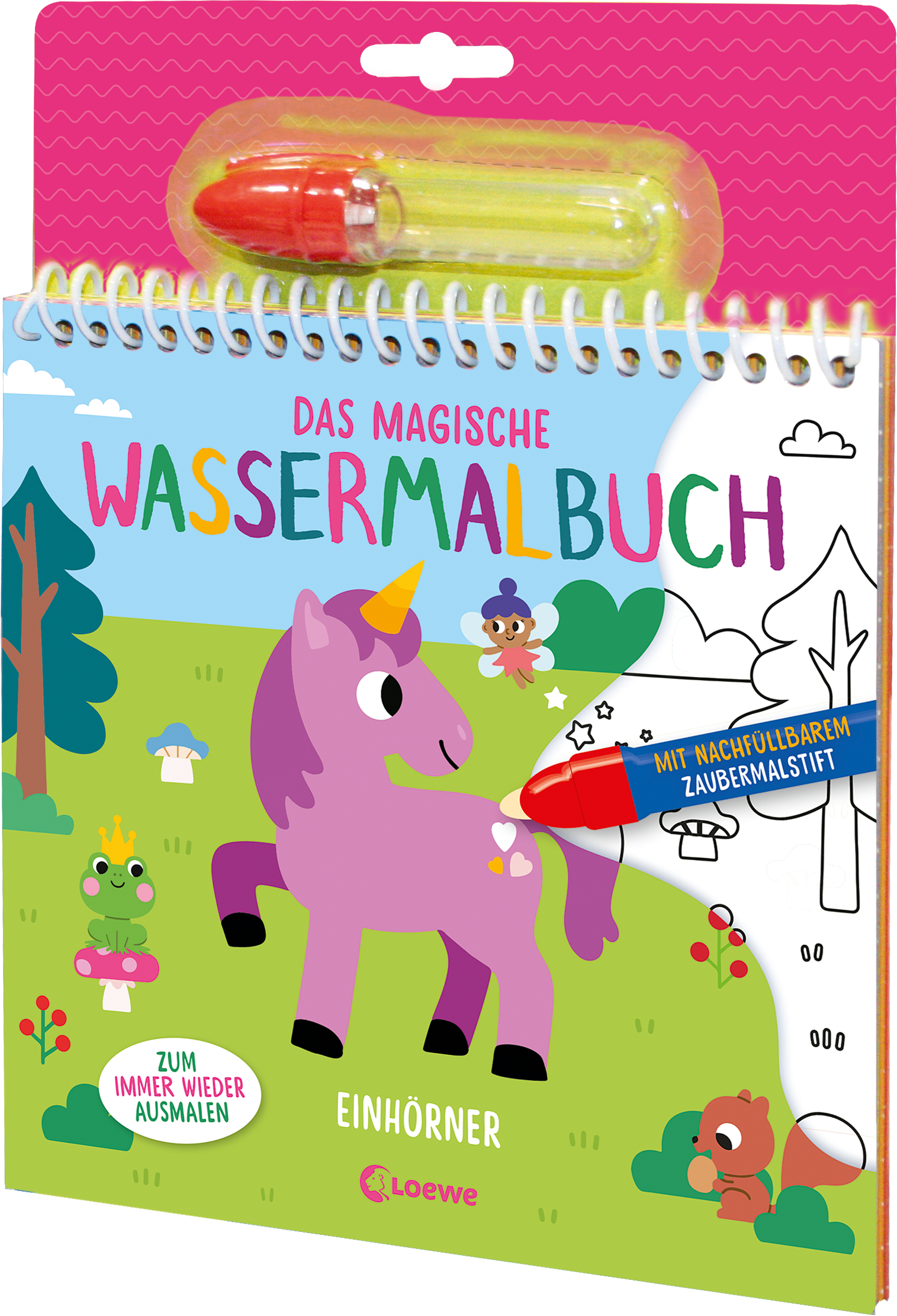 Das magische Wassermalbuch - Einhörner 9783743219380