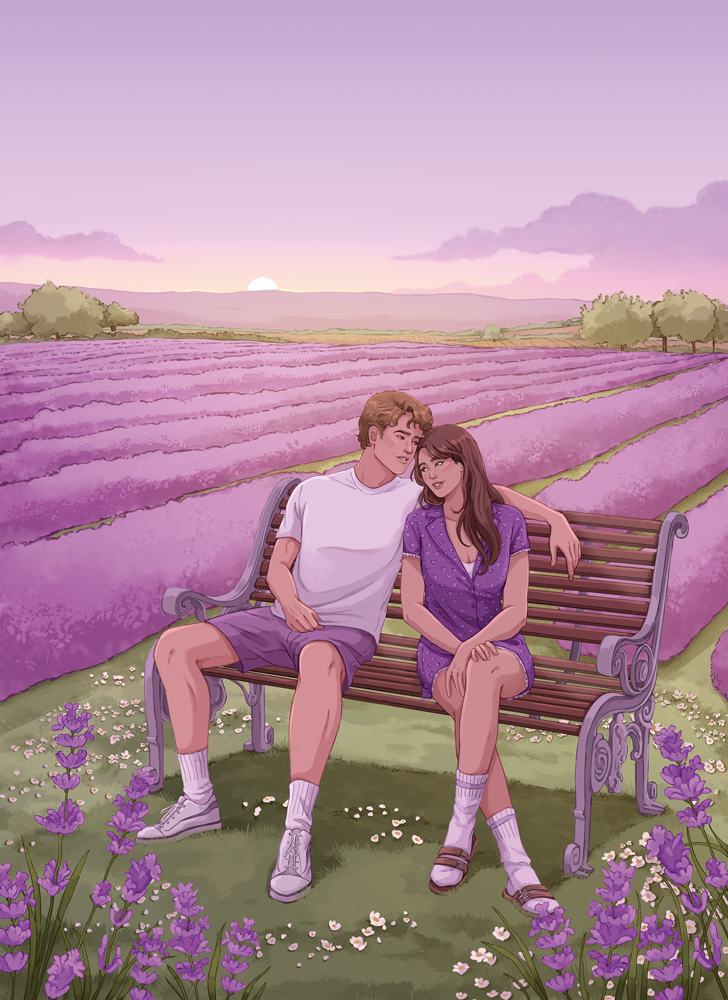 Postkarte Fleur de Lavande; Linkziel: Download Postkarte