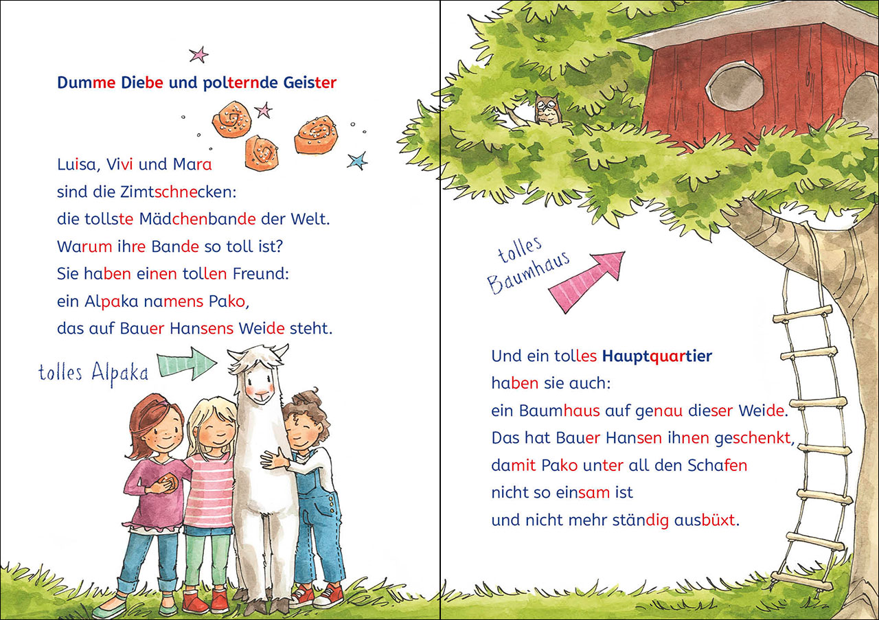 Leselöwen 2. Klasse - Die Mädchenbande auf Geisterjagd 9783743214132_1