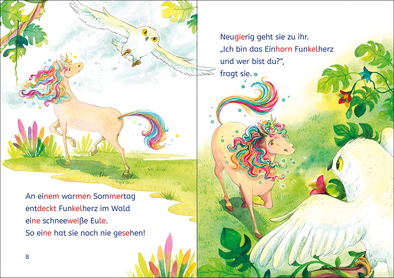 Leselöwen 1. Klasse - Eine Freundin für das kleine Einhorn 9783743218239_06