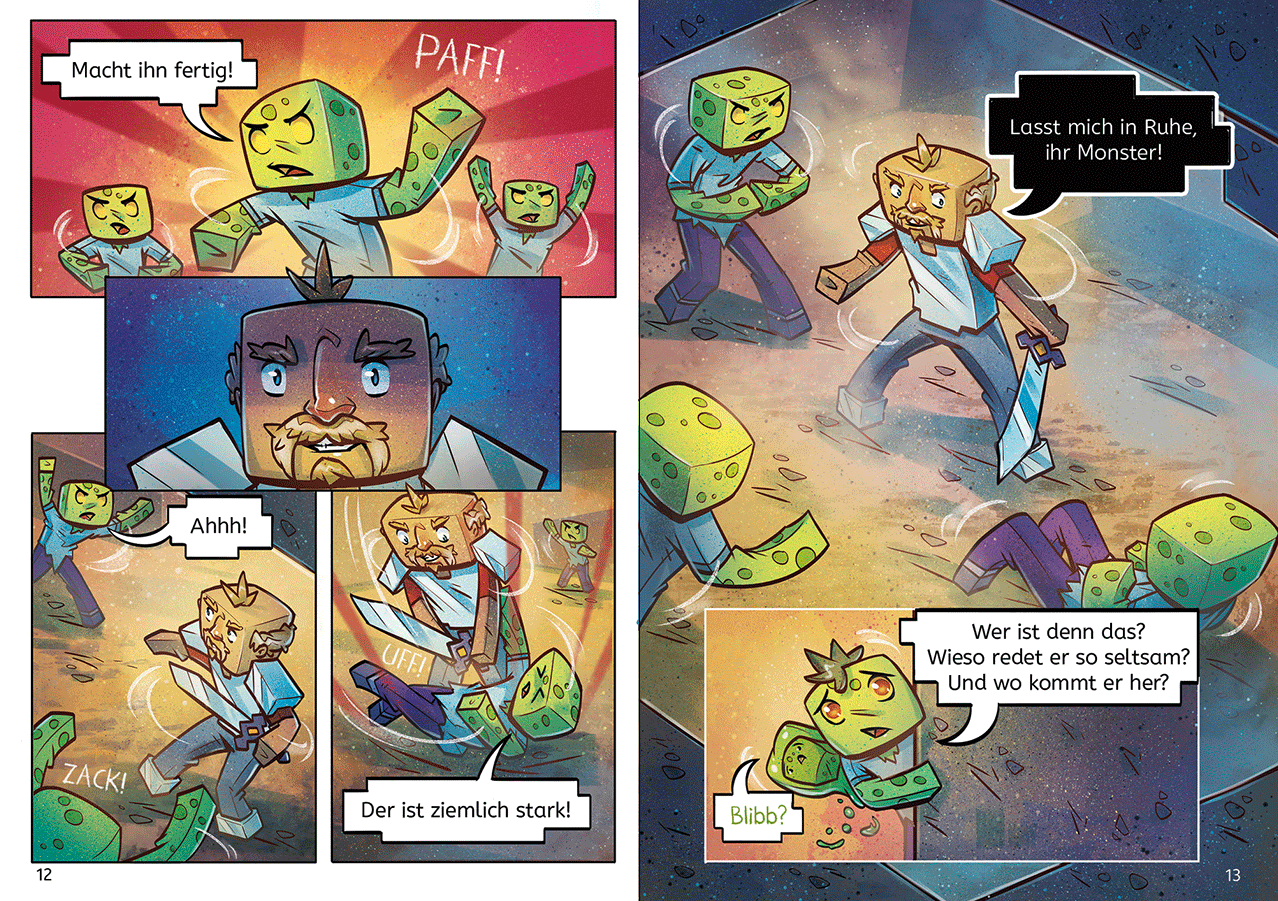 Leselöwen Comics 2. Klasse - Gefahr in der Oberwelt 9783743218925_13
