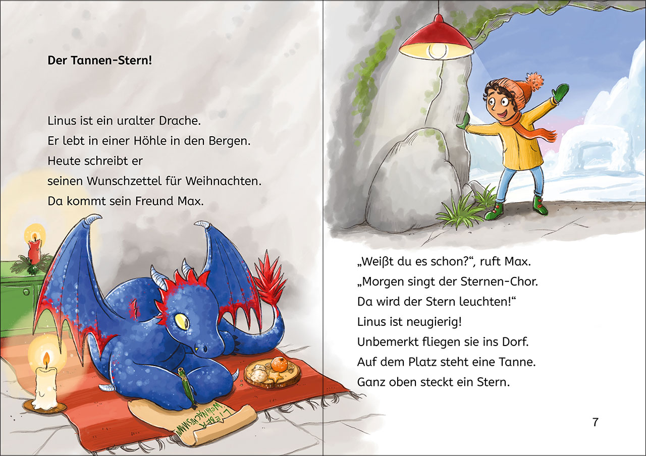 Leselöwen-Adventskalender für Erstleser - Drachen 9783743217775_05