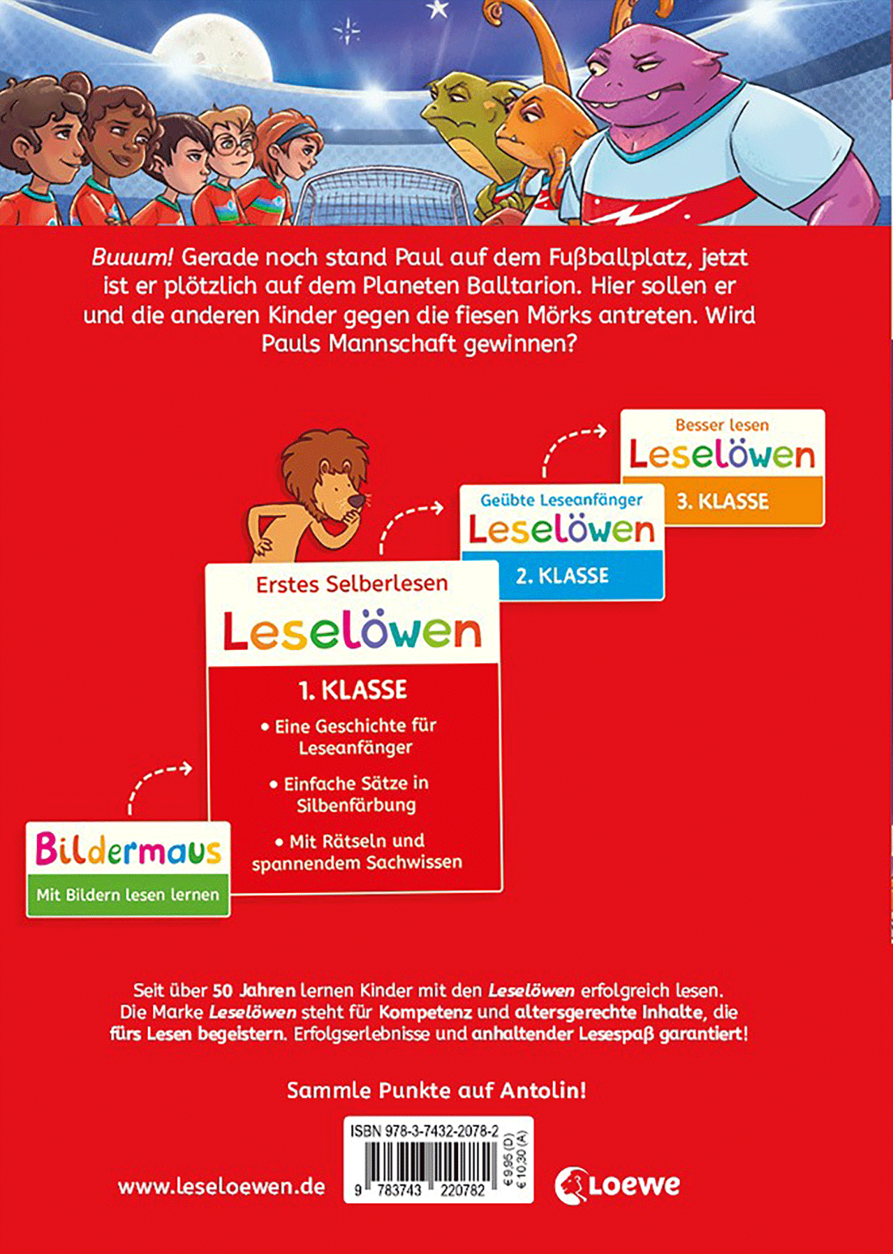 Leselöwen 1. Klasse - Ein galaktisch gutes Fußballspiel 9783743220782_01