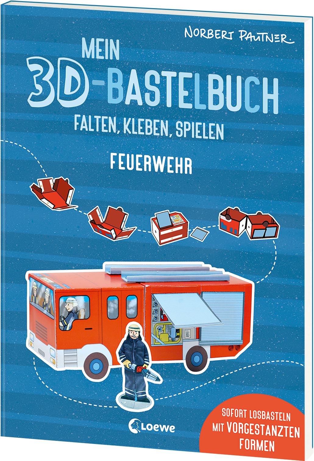 Mein 3D-Bastelbuch - Falten, kleben, spielen - Feuerwehr 9783743219427 Mein 3D-Bastelbuch - Falten, kleben, spielen - Feuerwehr 9783743219427