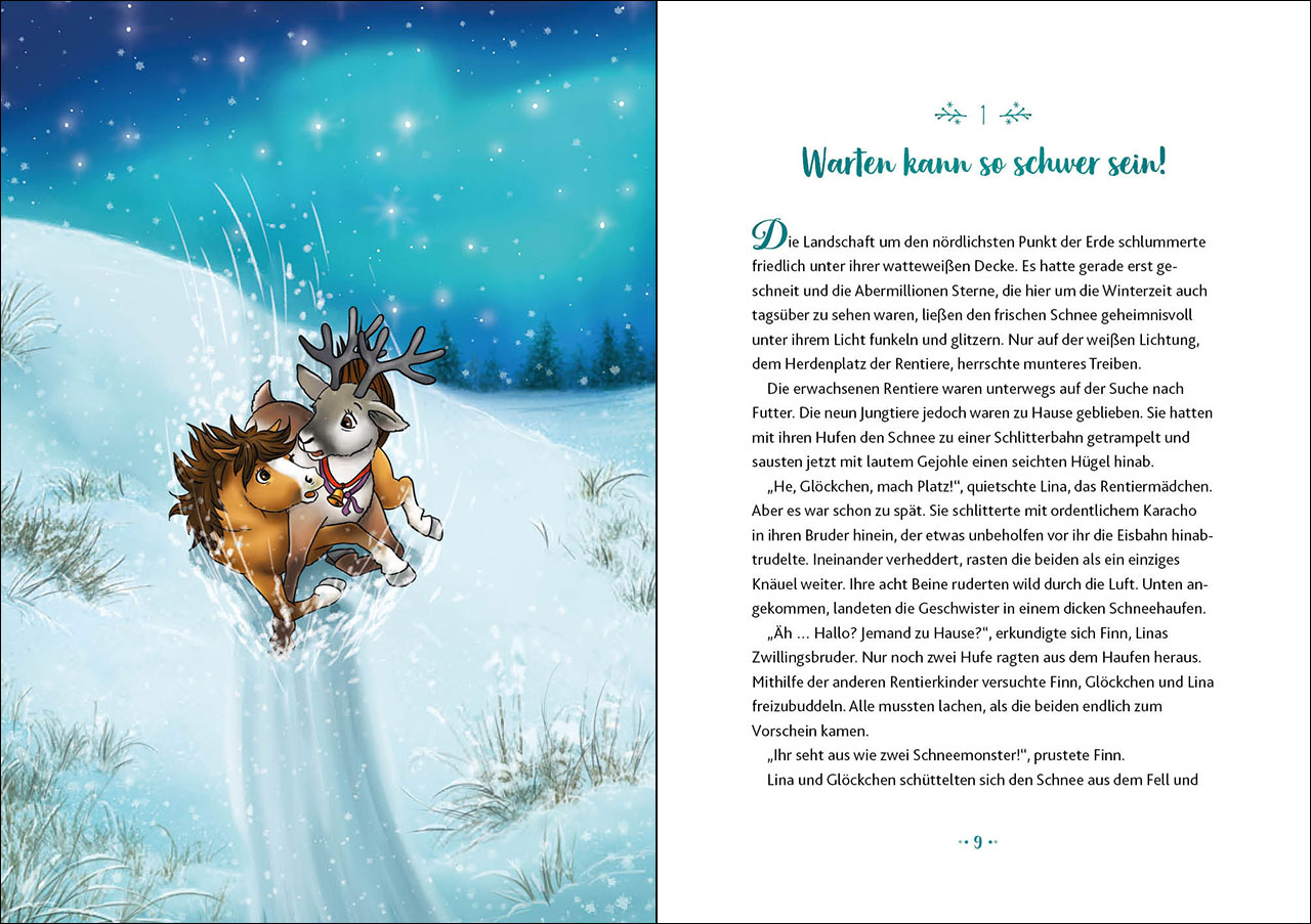 Glöckchen, das Weihnachtspony Mein Adventskalenderbuch - Ein zauberhafter Wunsch 9783743216396_1