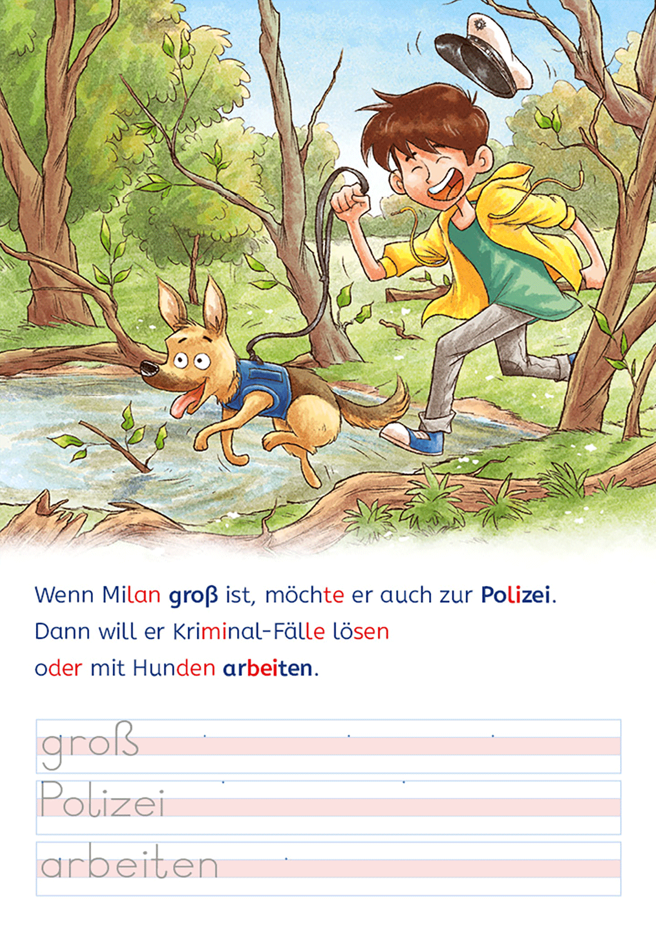 Leselöwen - Lesen und schreiben lernen mit Spurrillen - Ein spannender Fall für die Polizei 9783743227071_12