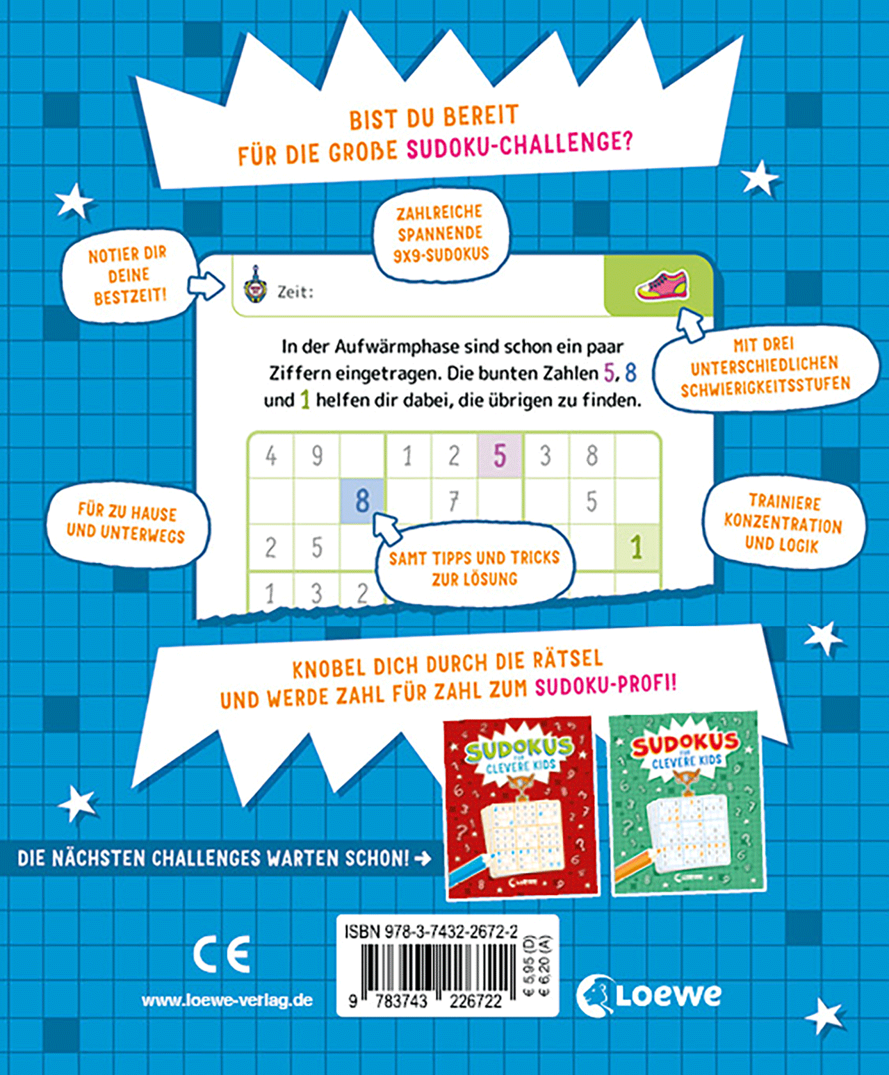 Sudokus für clevere Kids 9+ [blau] 9783743226722_01