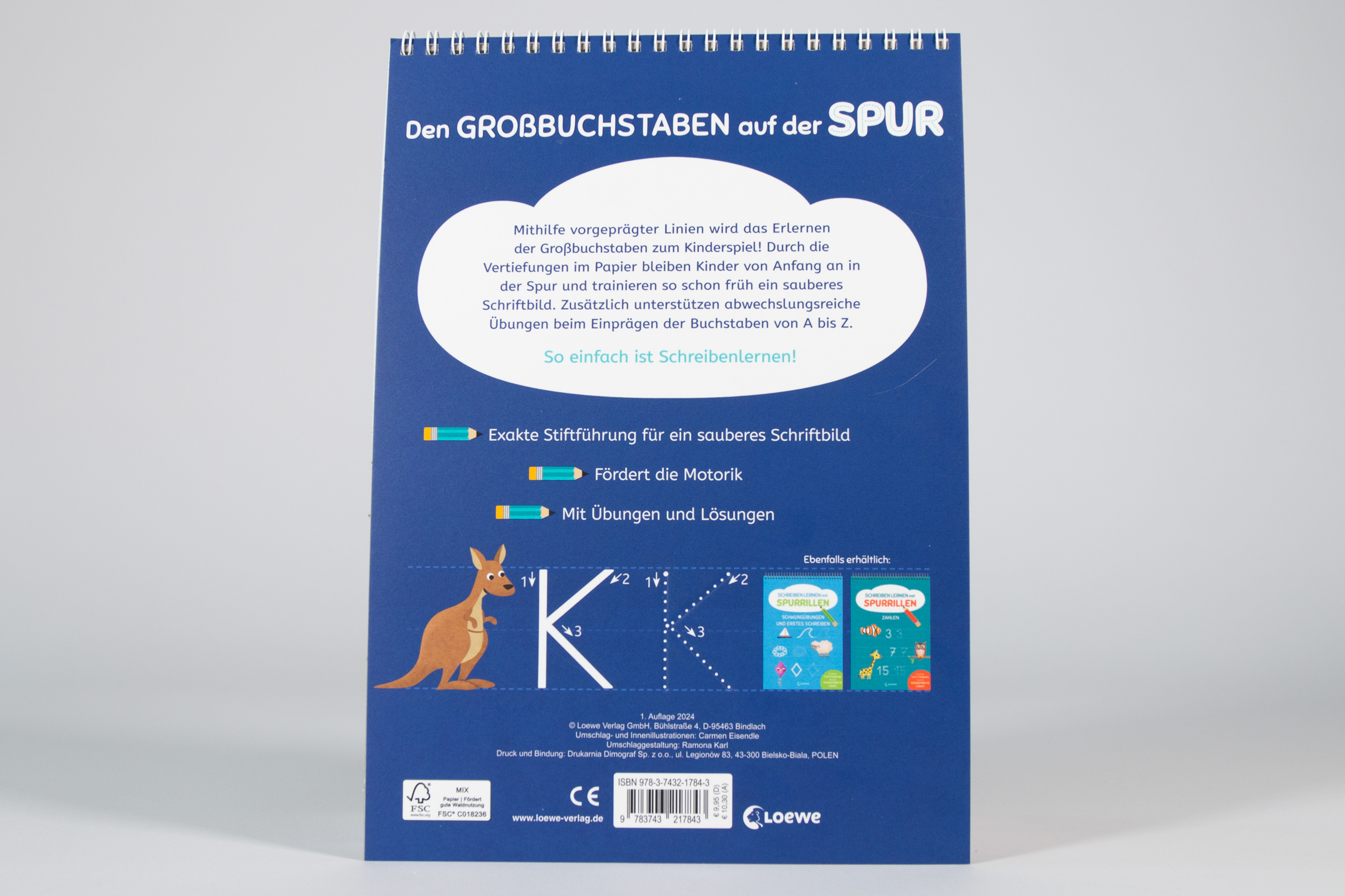 Schreiben lernen mit Spurrillen - Großbuchstaben 9783743217843_2