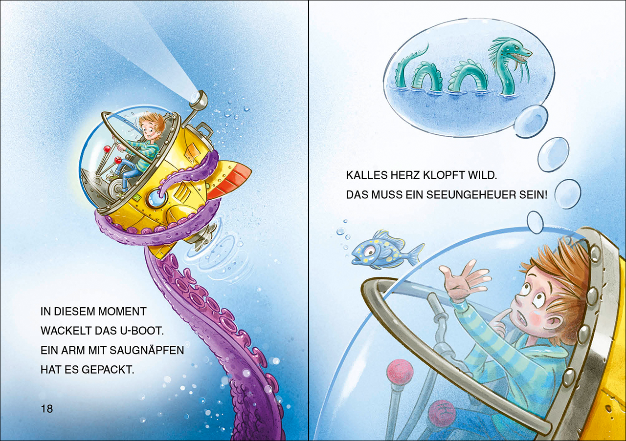 Leselöwen 1. Klasse - Die verborgene Unterwasser-Stadt (Großbuchstabenausgabe) 9783743207738_2