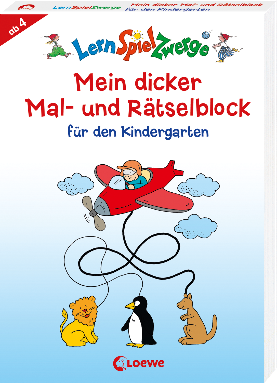 LernSpielZwerge - Mein dicker Mal- und Rätselblock für den Kindergarten