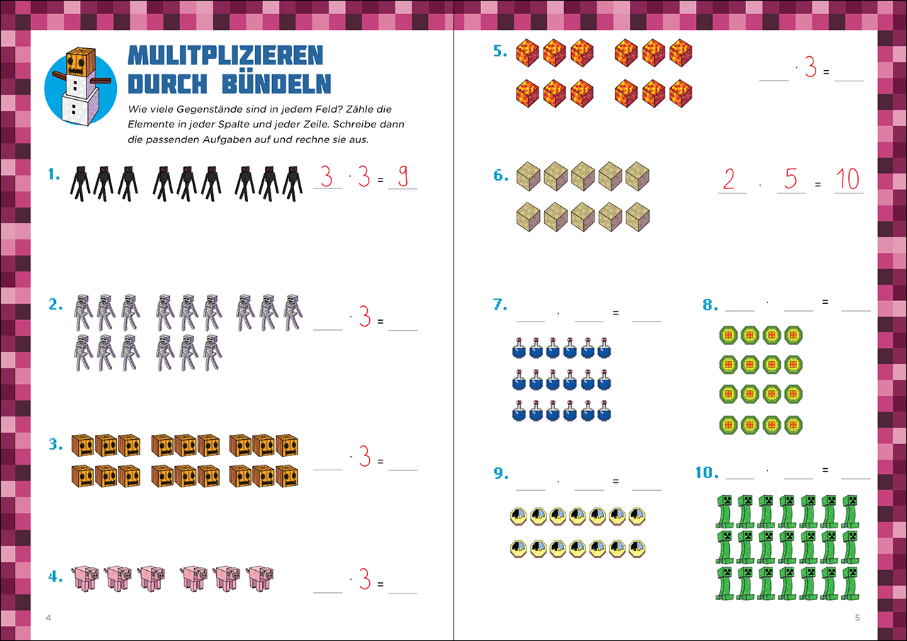 Mathe für Minecrafter - Mein extrastarkes Übungsbuch 9783743215580_1