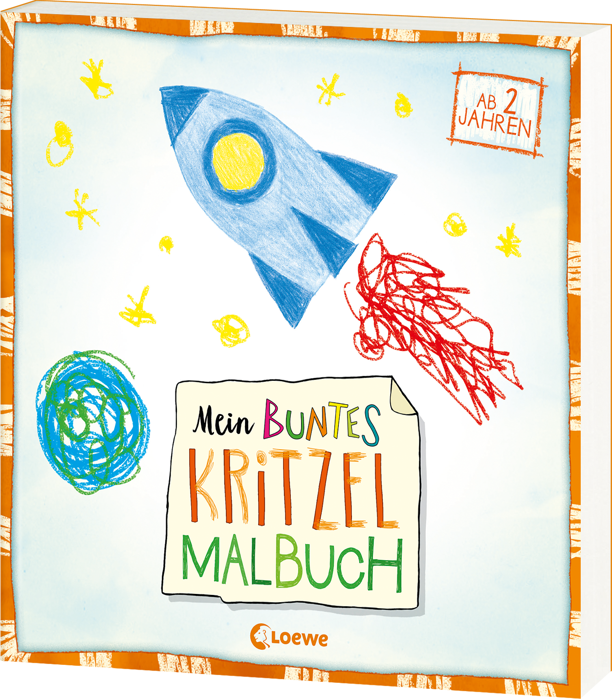 Mein buntes Kritzel-Malbuch (Rakete) 9783743205222