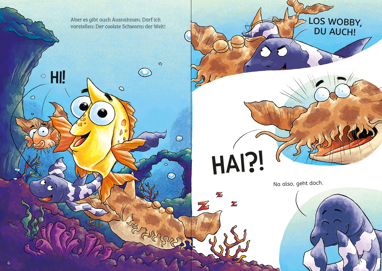 Flip, der Einhornfisch (Band 2) - Vier Freunde sitzen in der Tinte 9783743217614_12