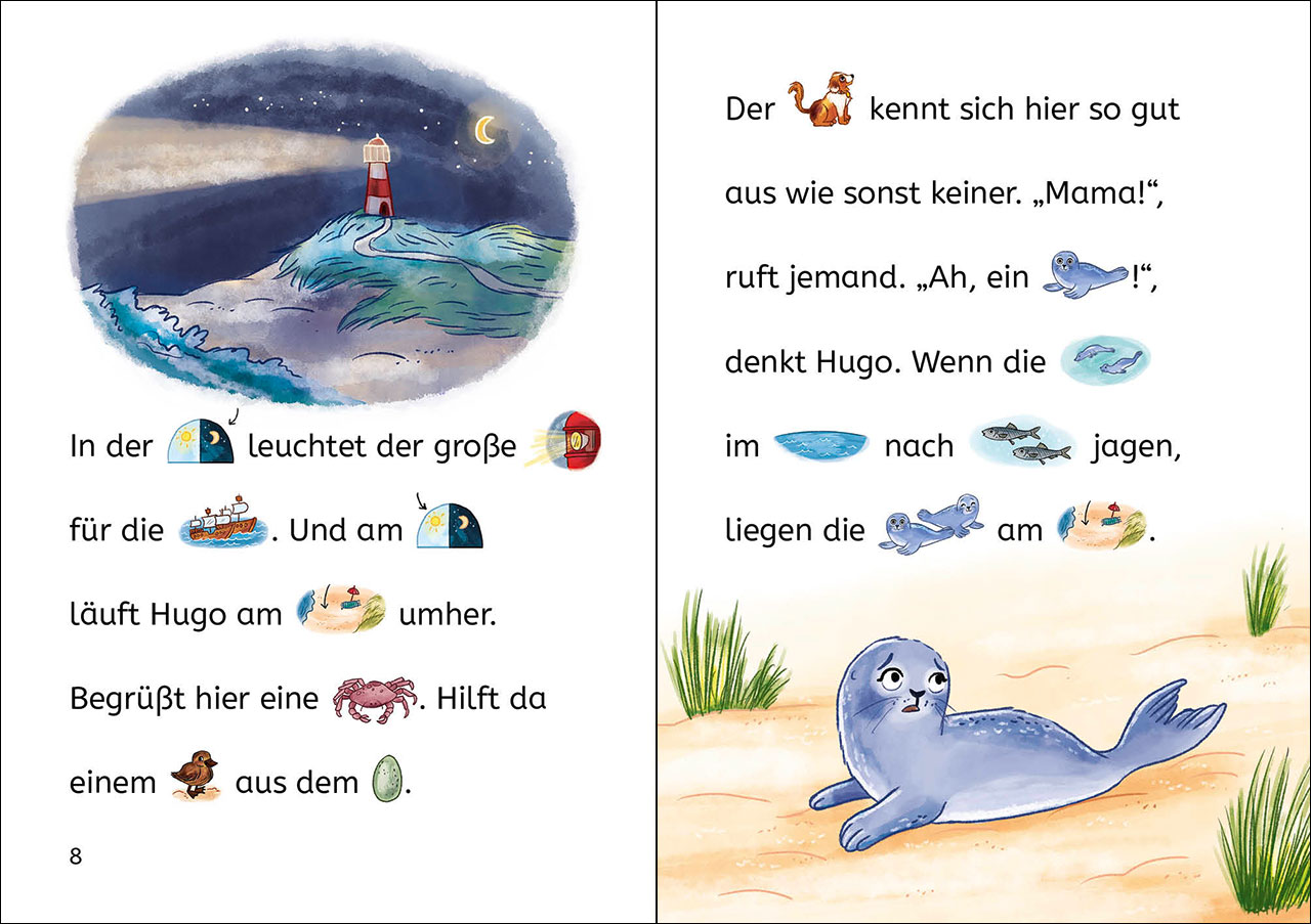 Bildermaus - Sina Seehund hilft ihrem Freund 9783743215030_2